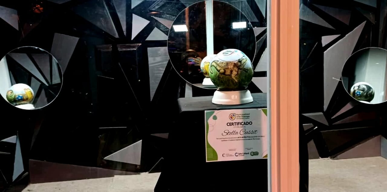 VILLA OCAMPO: SE EXHIBE LA OBRA QUE REPRESENTARÁ A VILLA OCAMPO EN LA CONVOCATORIA “ARTE EN PELOTAS”