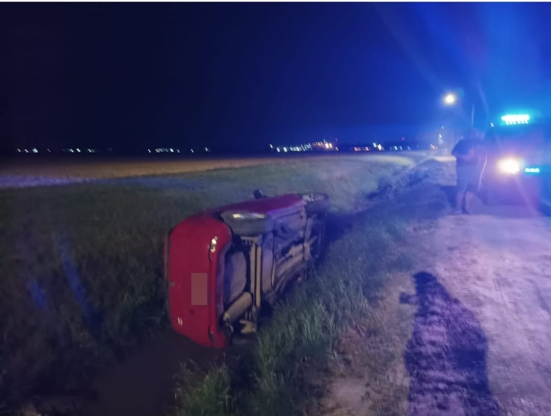 AVELLANEDA: Perdio el control y cayo a la cuneta