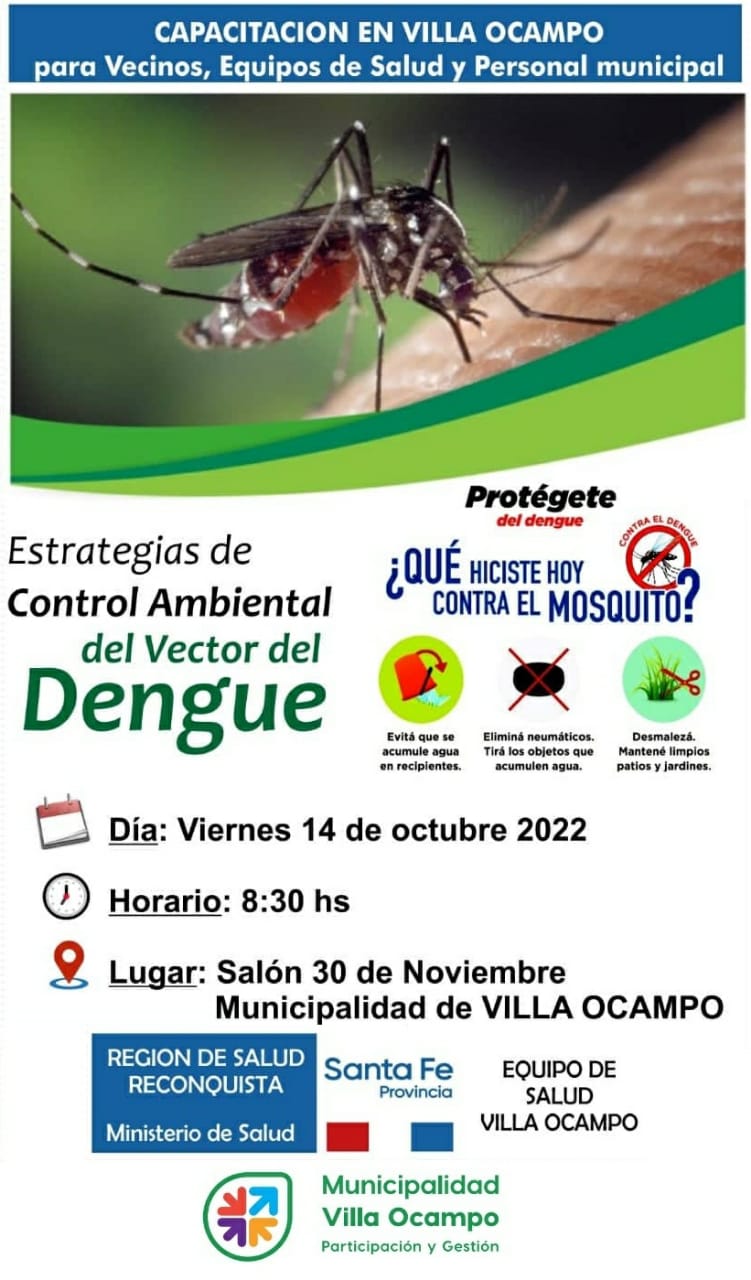 CAPACITACIÓN SOBRE “ESTRATEGIAS DE CONTROL AMBIENTAL DEL VECTOR DEL DENGUE”