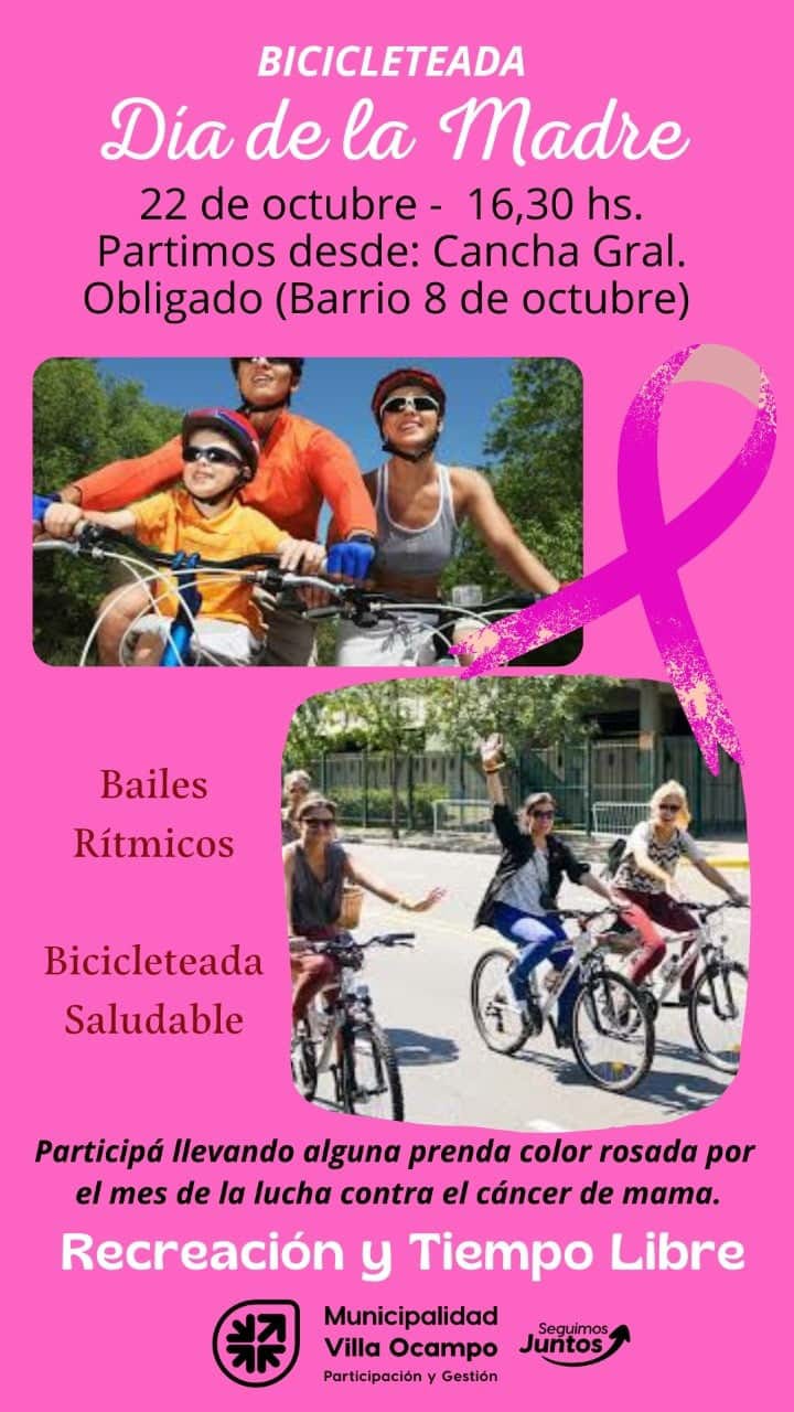 BICICLETEADA SALUDABLE “DÍA DE LA MADRE”