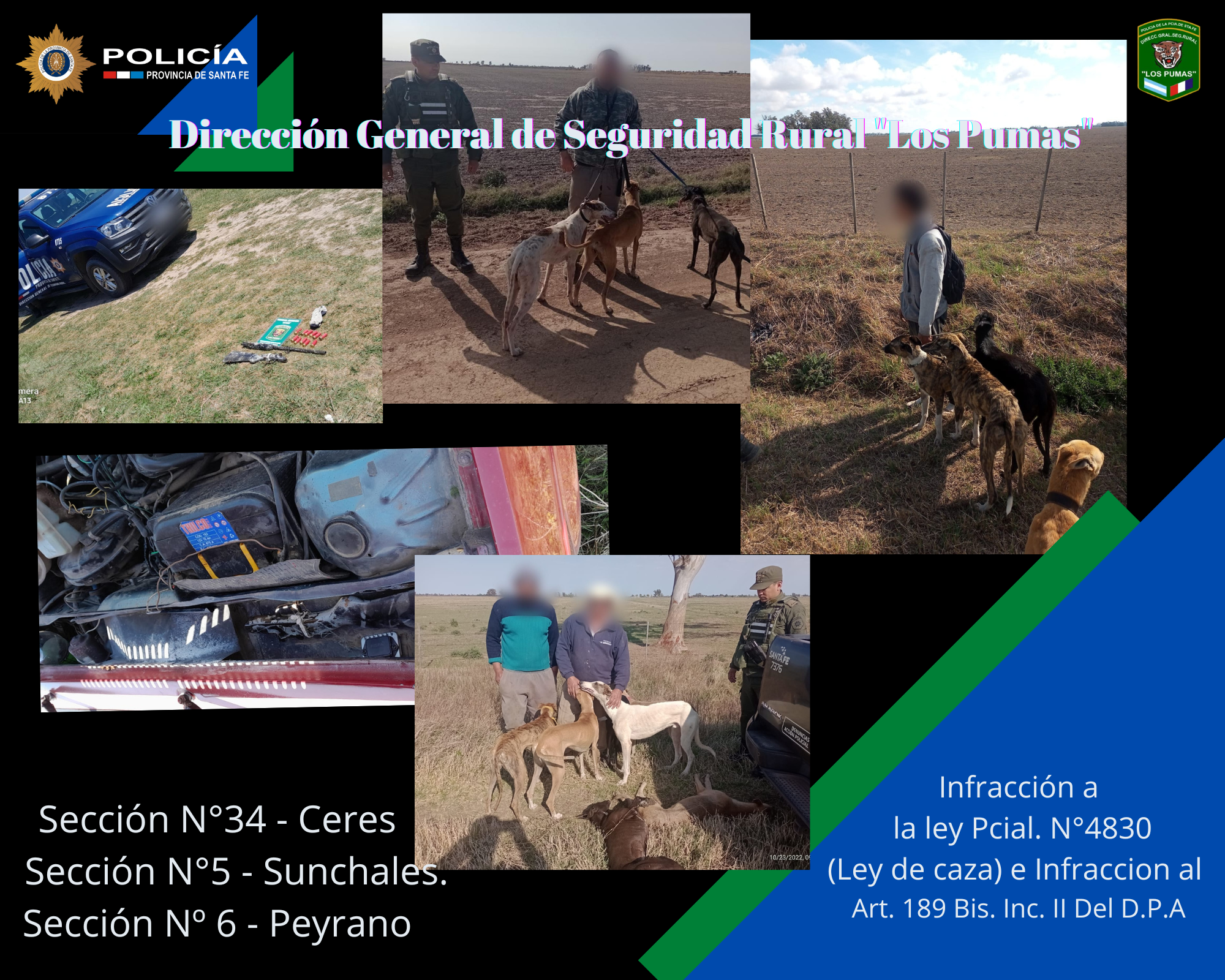 PARTE DE PRENSA: DIRECCION GENERAL DE SEGURIDAD RURAL “LOS PUMAS”