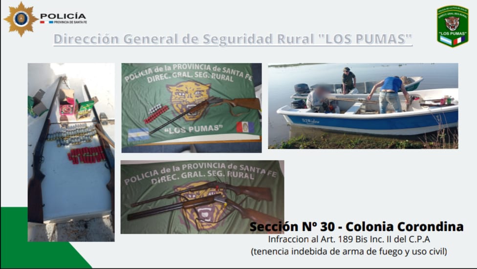 PARTE DE PRENSA: DIRECCION GENERAL DE SEGURIDAD RURAL “LOS PUMAS”