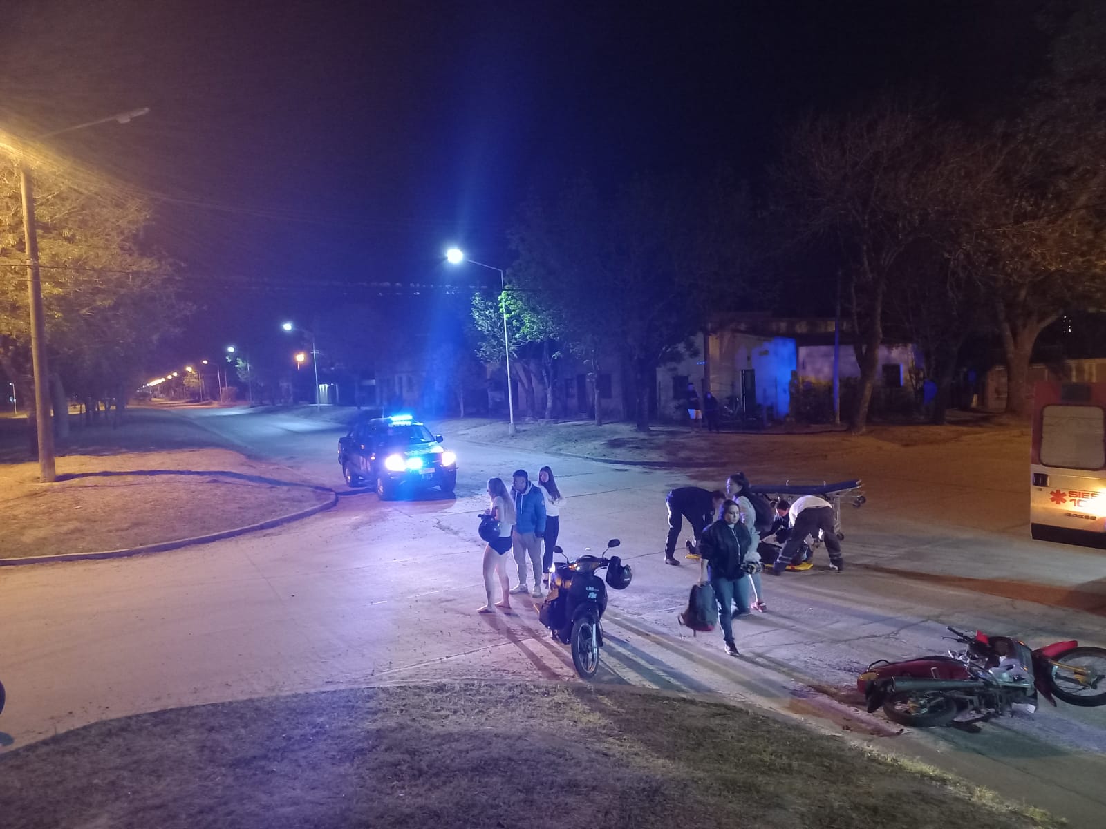 VILLA OCAMPO: CHOQUE ENTRE DOS MOTOCICLETAS CON SALDO DE DOS HERIDOS