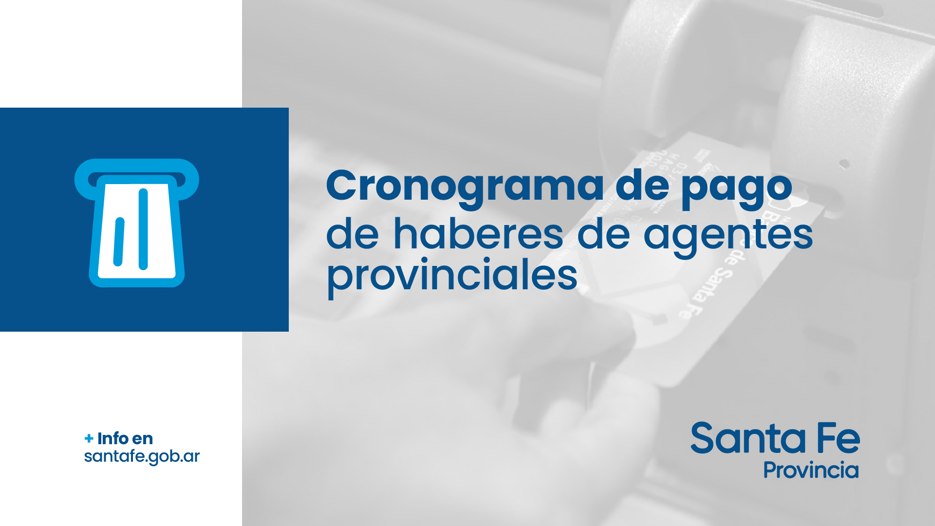 LA PROVINCIA DIO A CONOCER EL CRONOGRAMA DE PAGO DE HABERES CORRESPONDIENTE A NOVIEMBRE