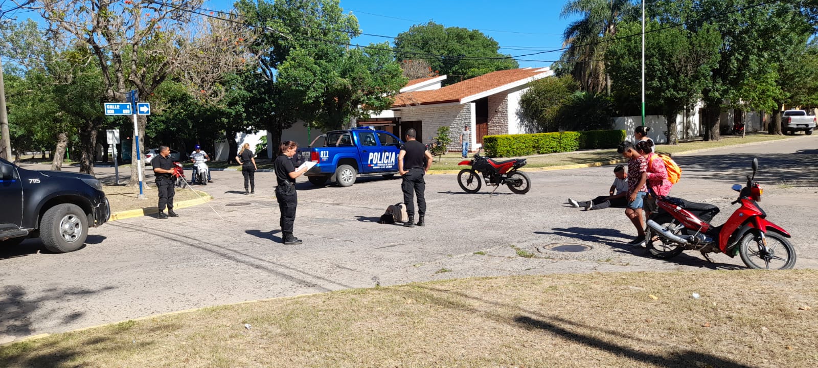 LAS TOSCAS: ACCIDENTE DE TRANSITO ENTRE DOS MOTOCICLETAS