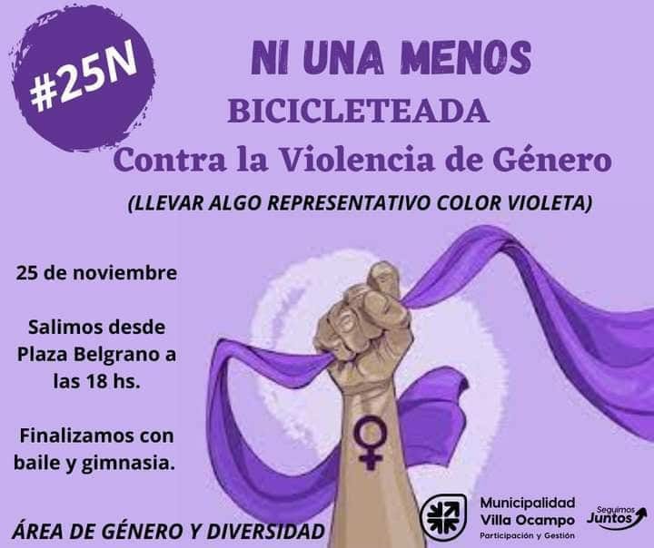 BICICLETEADA CONTRA LA VIOLENCIA DE GÉNERO
