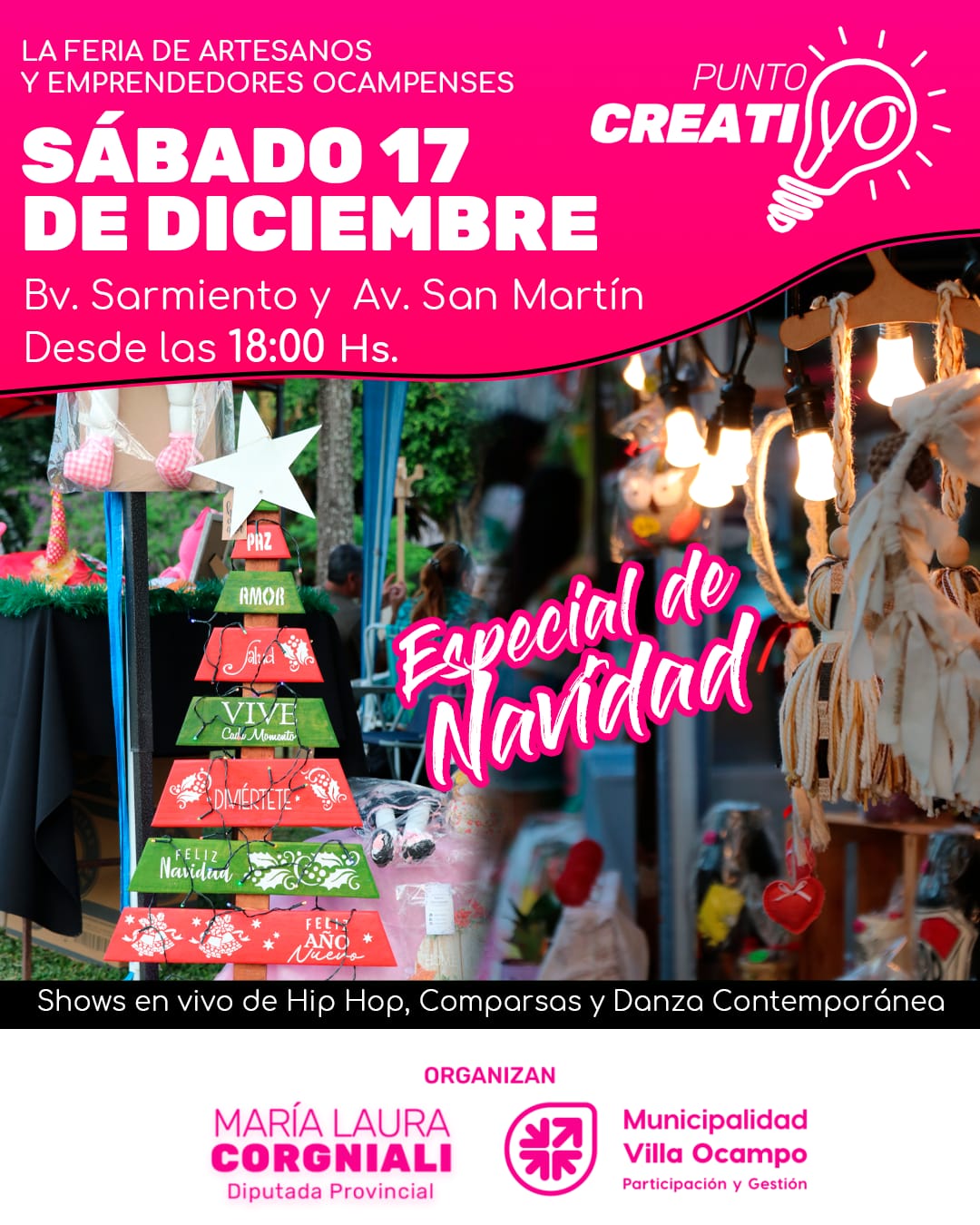 La Diputada Corgniali invita a emprendedores a participar de Punto Creativo, edición Navidad