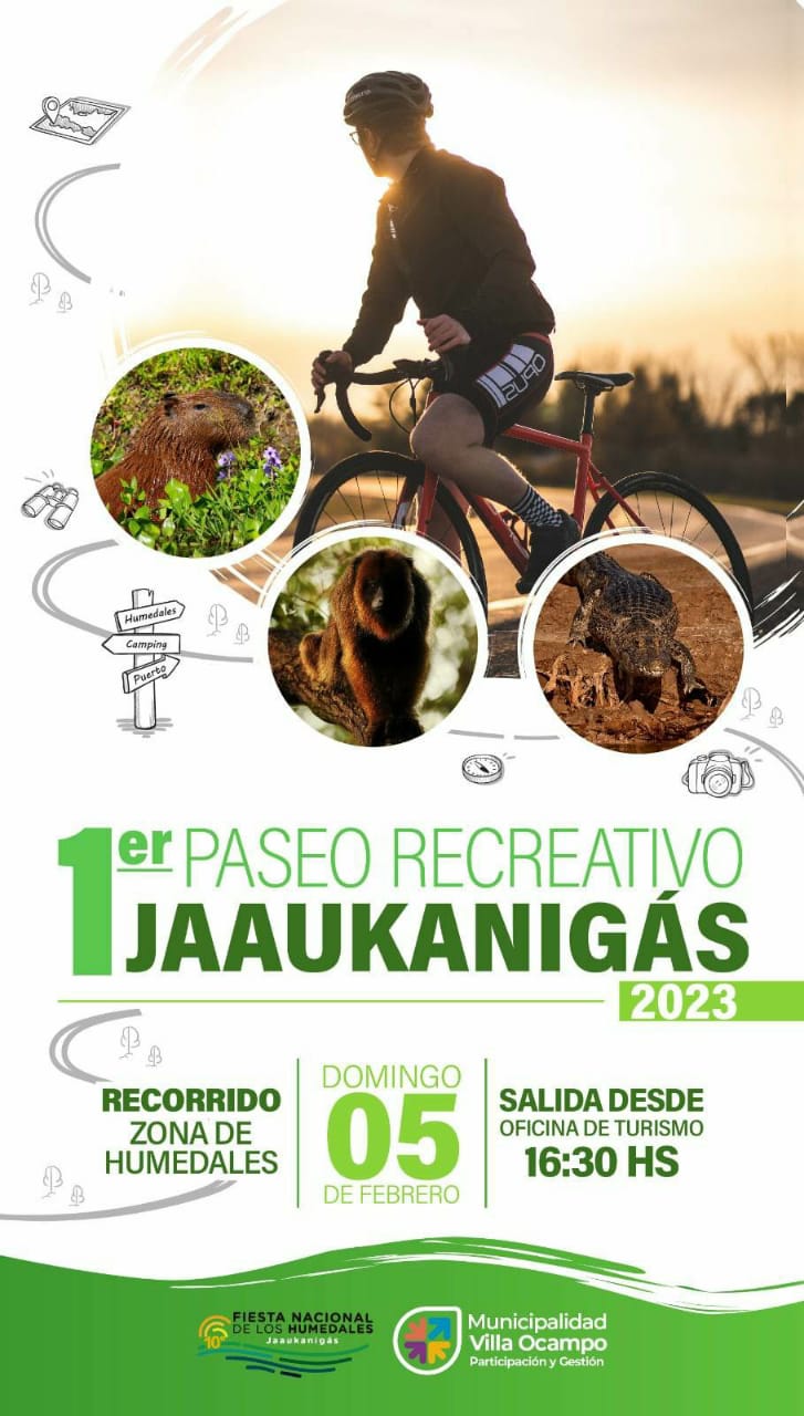 ESTE DOMINGO: 1º PASEO RECREATIVO “JAAUKANIGÁS 2023”