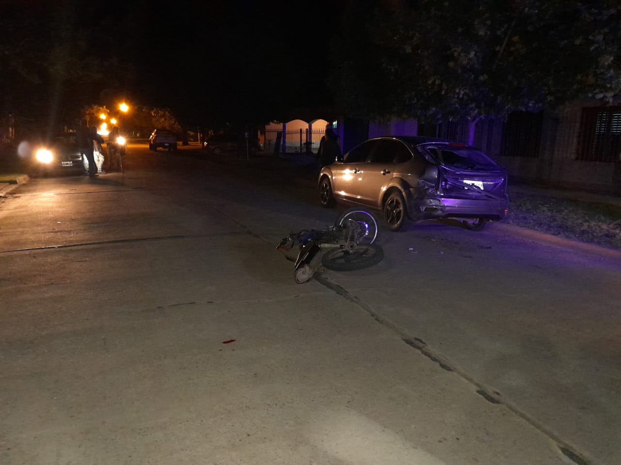 MALABRIGO: ACCIDENTE DE TRANSITO ENTRE UNA MOTOCICLETA Y UN AUTOMOVIL