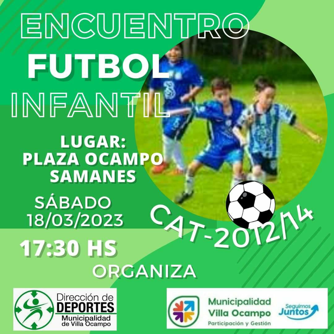 ESTE SÁBADO: ENCUENTRO DE FÚTBOL INFANTIL