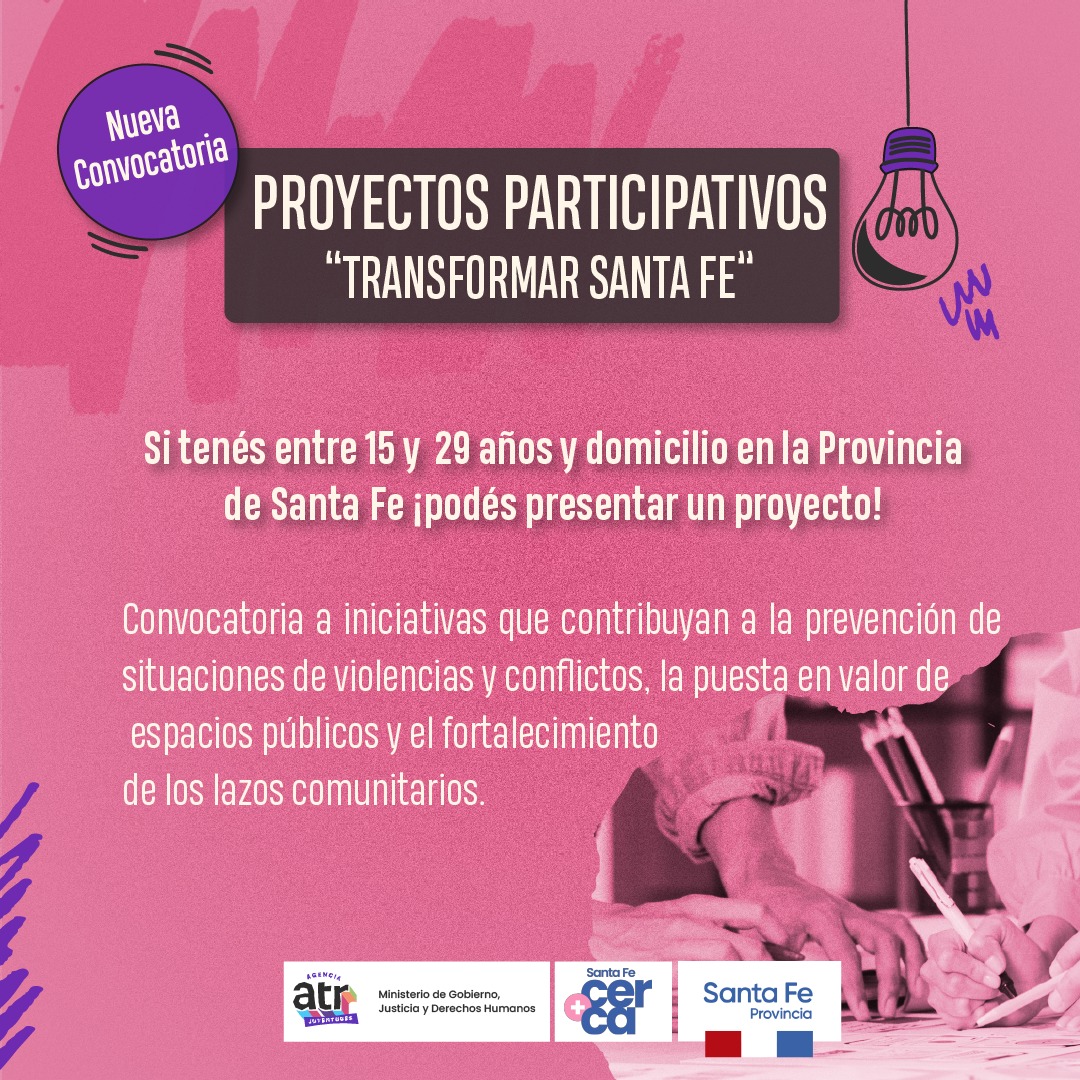 ATR JUVENTUDES: SE ENCUENTRA ABIERTA LA CONVOCATORIA PARA PRESENTAR PROYECTOS PARTICIPATIVOS