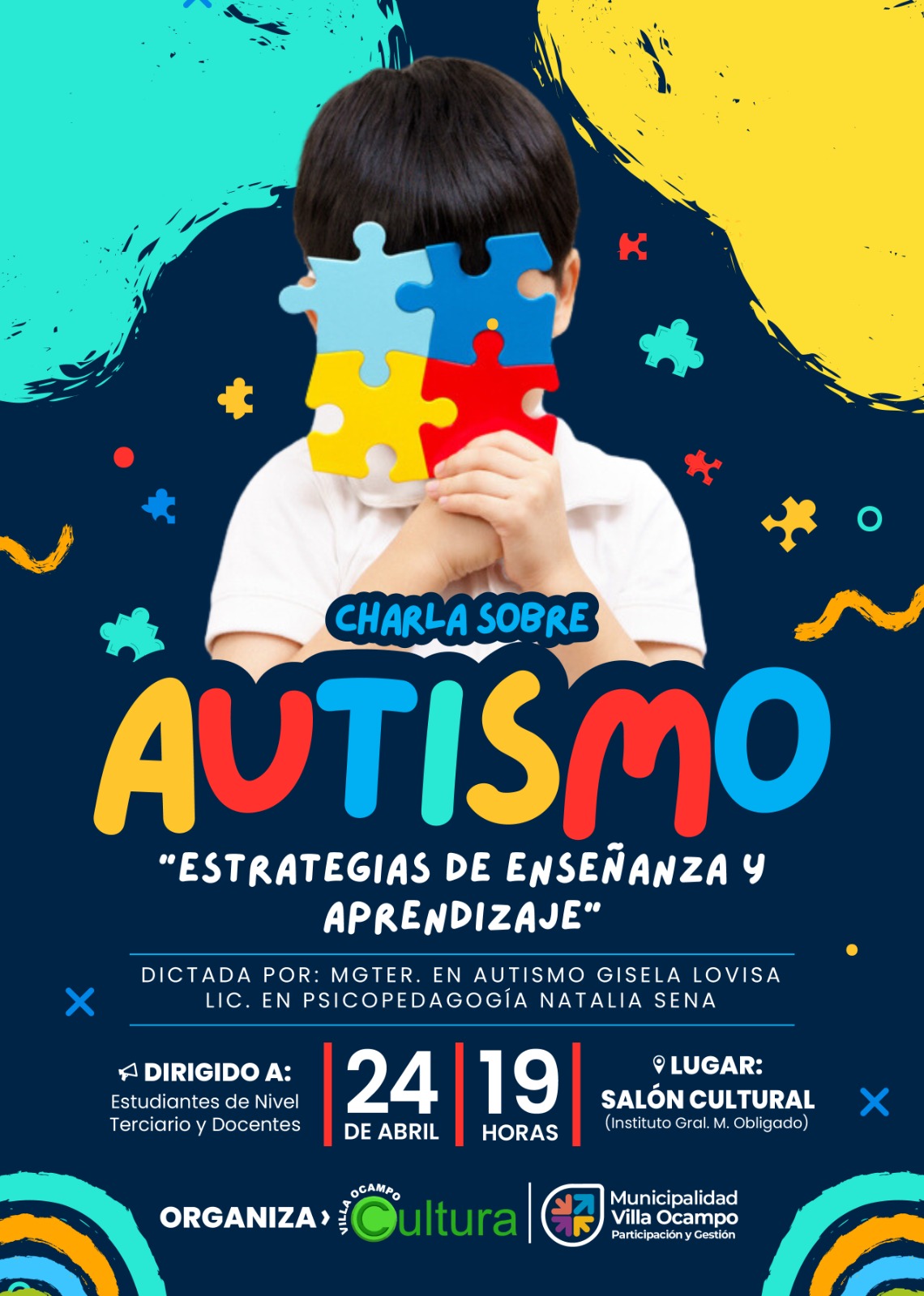 CHARLA SOBRE “AUTISMO: ESTRATEGIAS DE ENSEÑANZA Y APRENDIZAJE”