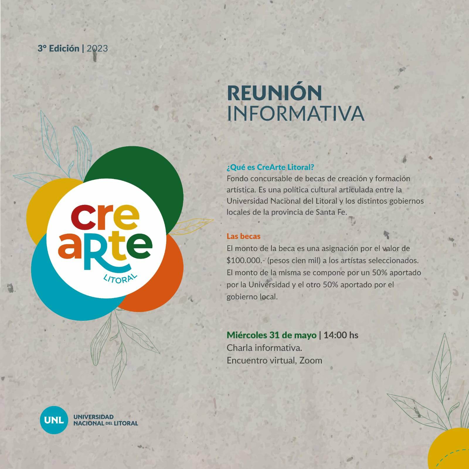 REUNIÓN INFORMATIVA DEL “CREARTE LITORAL 2023”