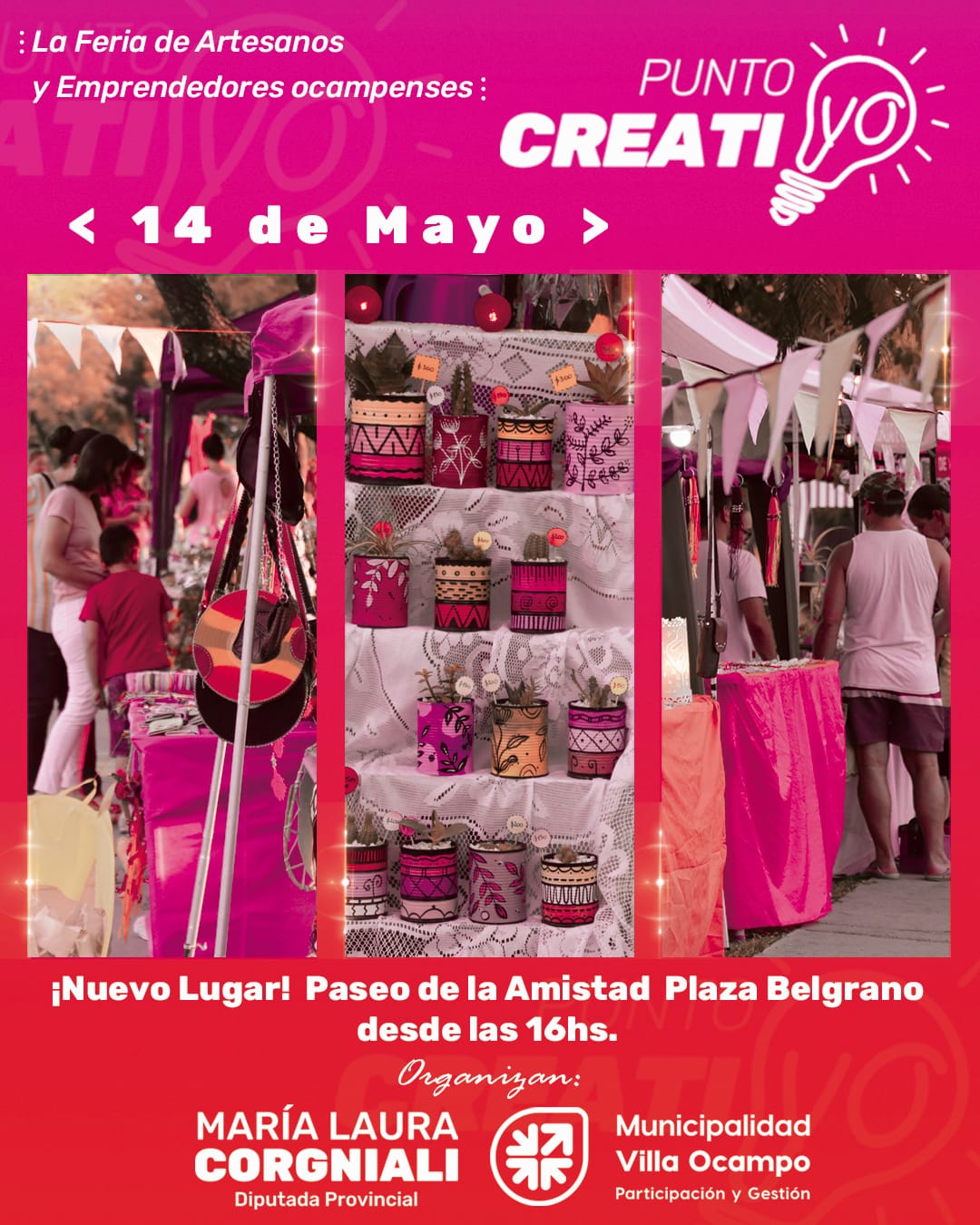 Nueva edición de Punto Creativo en Plaza Belgrano