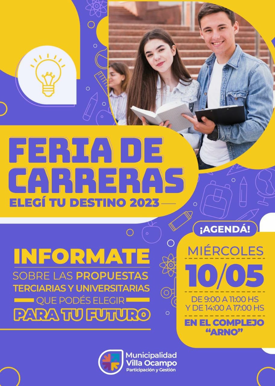 ESTE MIÉRCOLES: 11º FERIA DE CARRERAS “ELEGÍ TU DESTINO 2023”