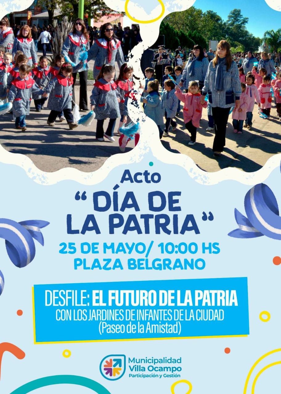 SE REALIZARÁ ESTE JUEVES EL ACTO OFICIAL POR DÍA DE LA PATRIA