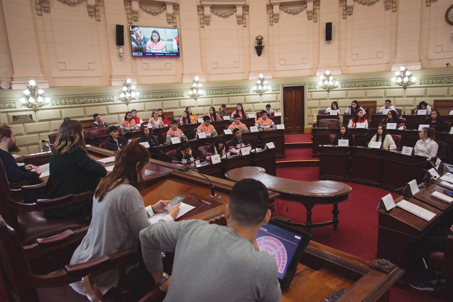 Diputados por un Día con estudiantes de escuelas secundarias de Villa Ocampo