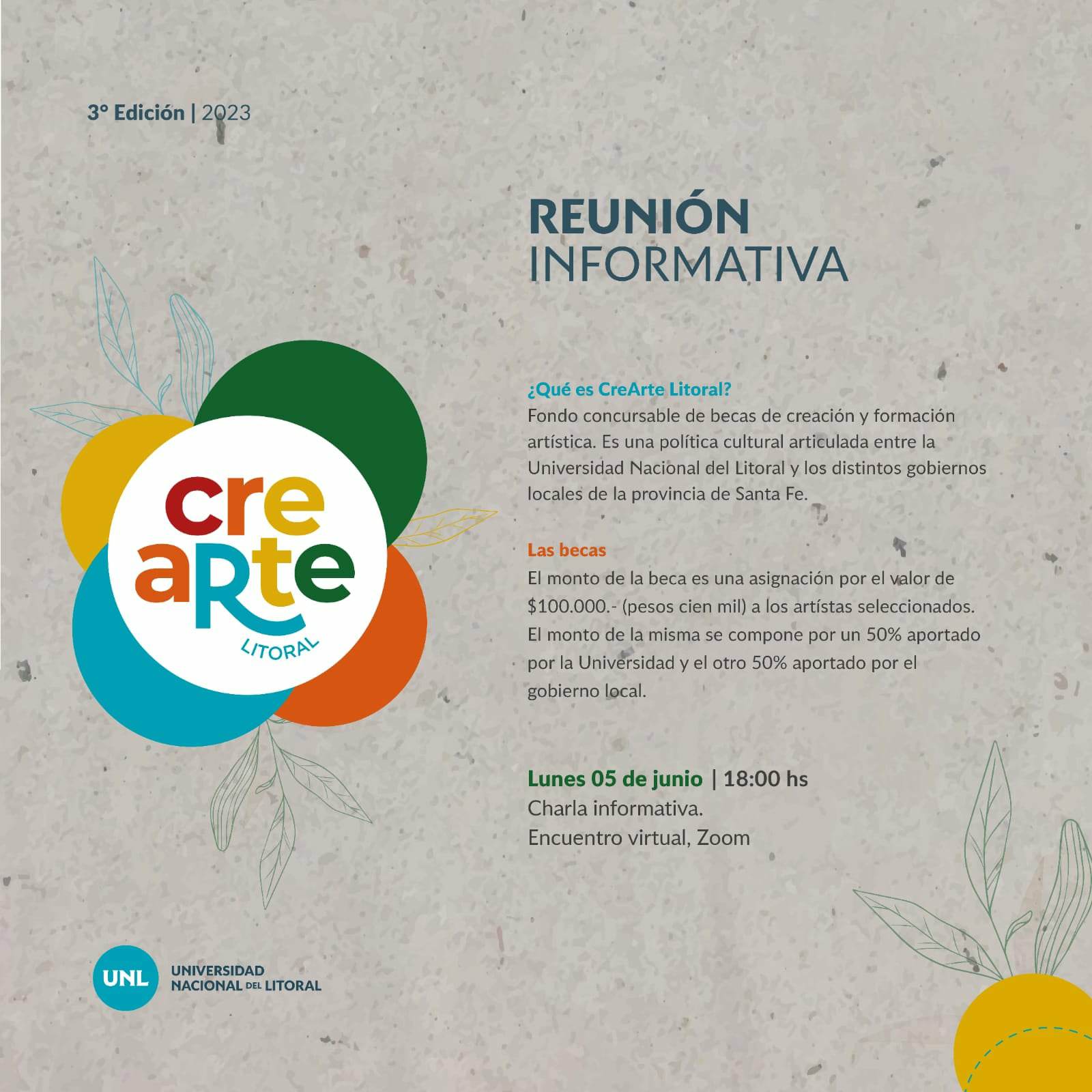 NUEVA REUNIÓN INFORMATIVA DEL “CREARTE LITORAL 2023”