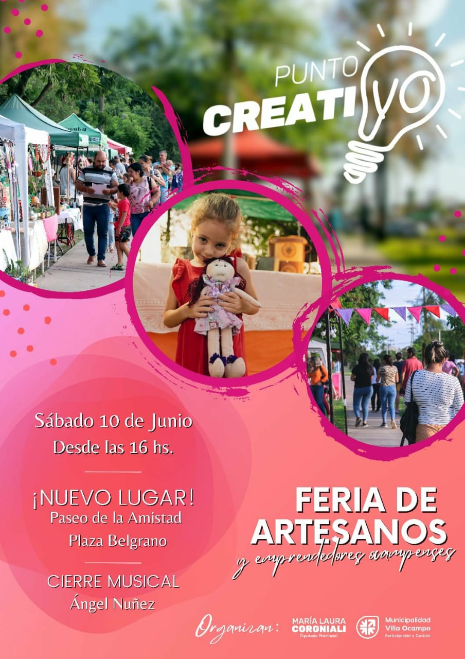 DIVERSAS ACTIVIDADES PARA TODA LA FAMILIA SE SUMARÁN ESTE SÁBADO EN EL “PUNTO CREATIVO”