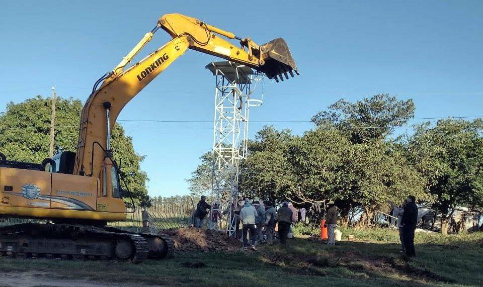 CONTINÚA LA OBRA PARA DOTAR DE AGUA CORRIENTE AL PARAJE “EL TALAR”