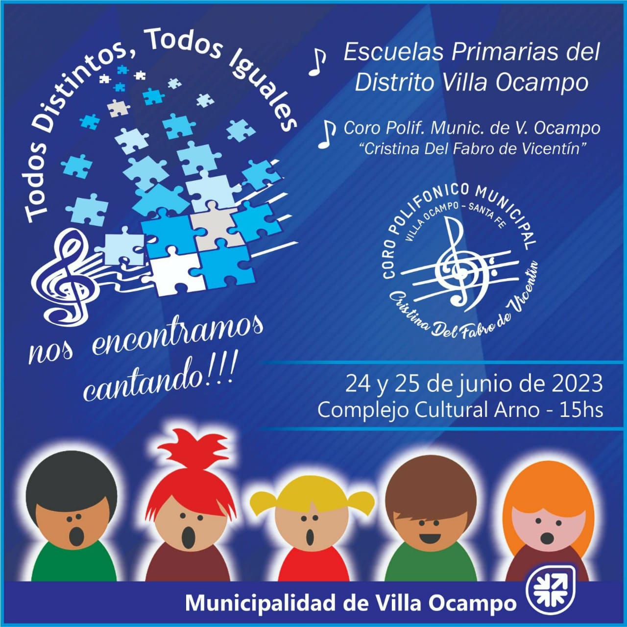 ESTE SÁBADO Y DOMINGO VUELVEN LOS ENCUENTROS DE CANTO CORAL ”TODOS DISTINTOS, TODOS IGUALES”