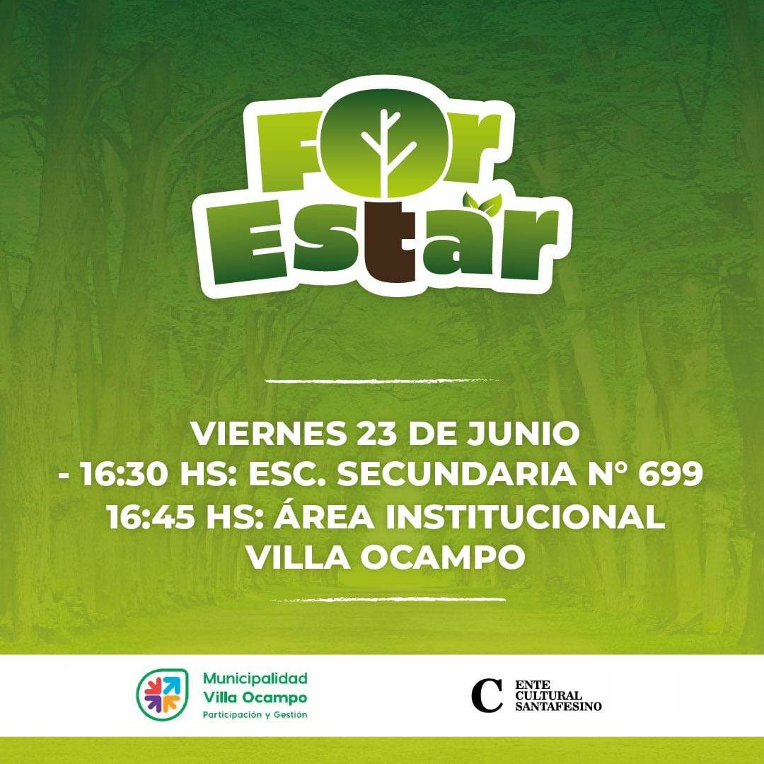 VILLA OCAMPO SE SUMA AL PROGRAMA “FOR ESTAR” DEL ENTE CULTURAL SANTAFESINO