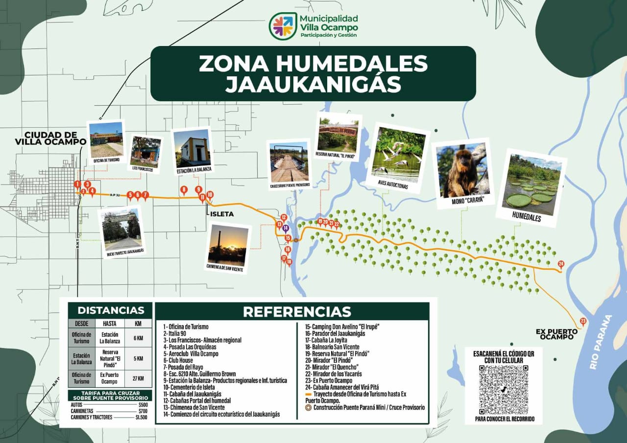 VILLA OCAMPO: SE ELABORÓ EL PRIMER MAPA TURÍSTICO DEL JAAUKANIGÁS