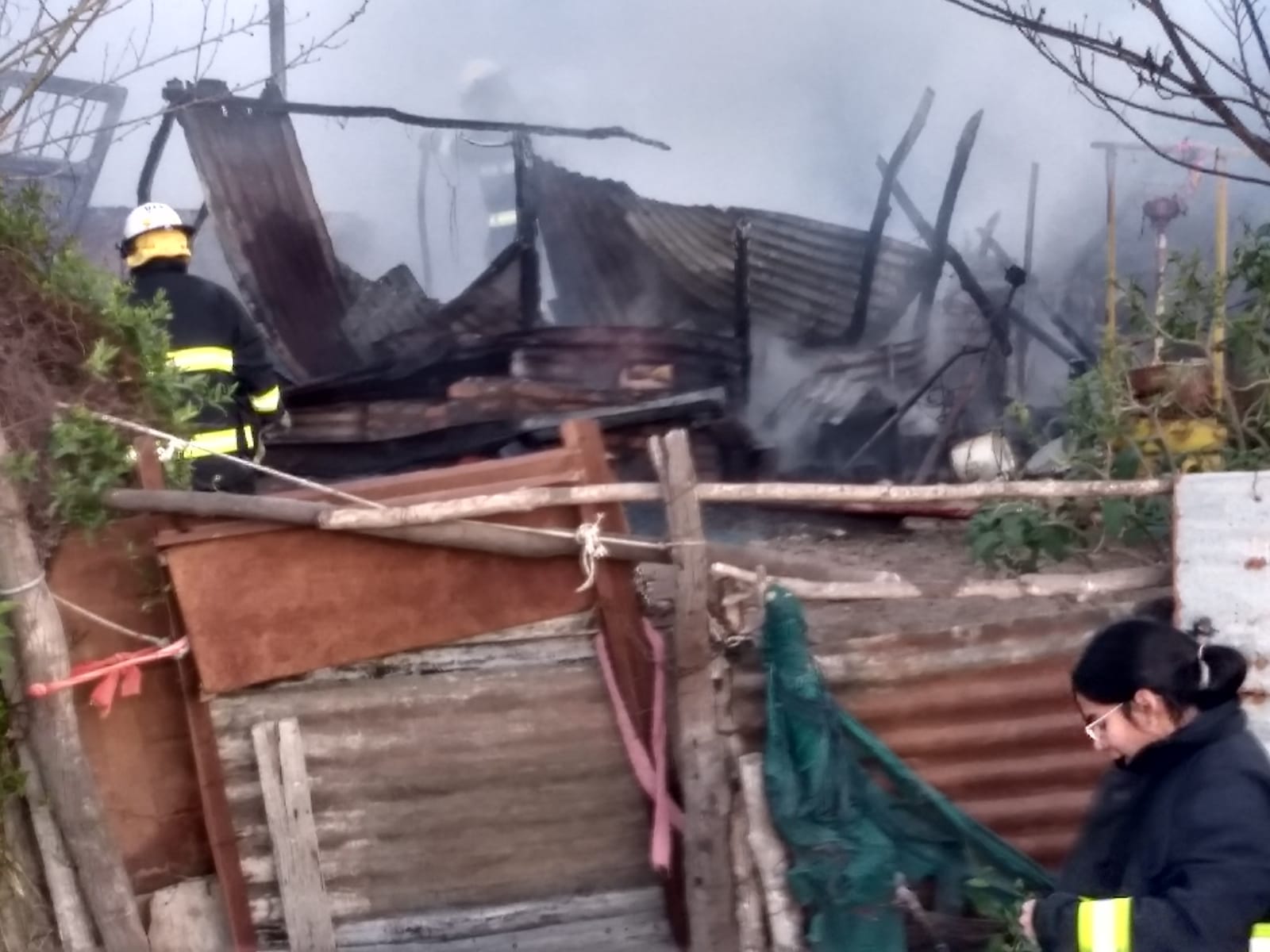 MALABRIGO: INCENDIO EN UNA VIVIENDA