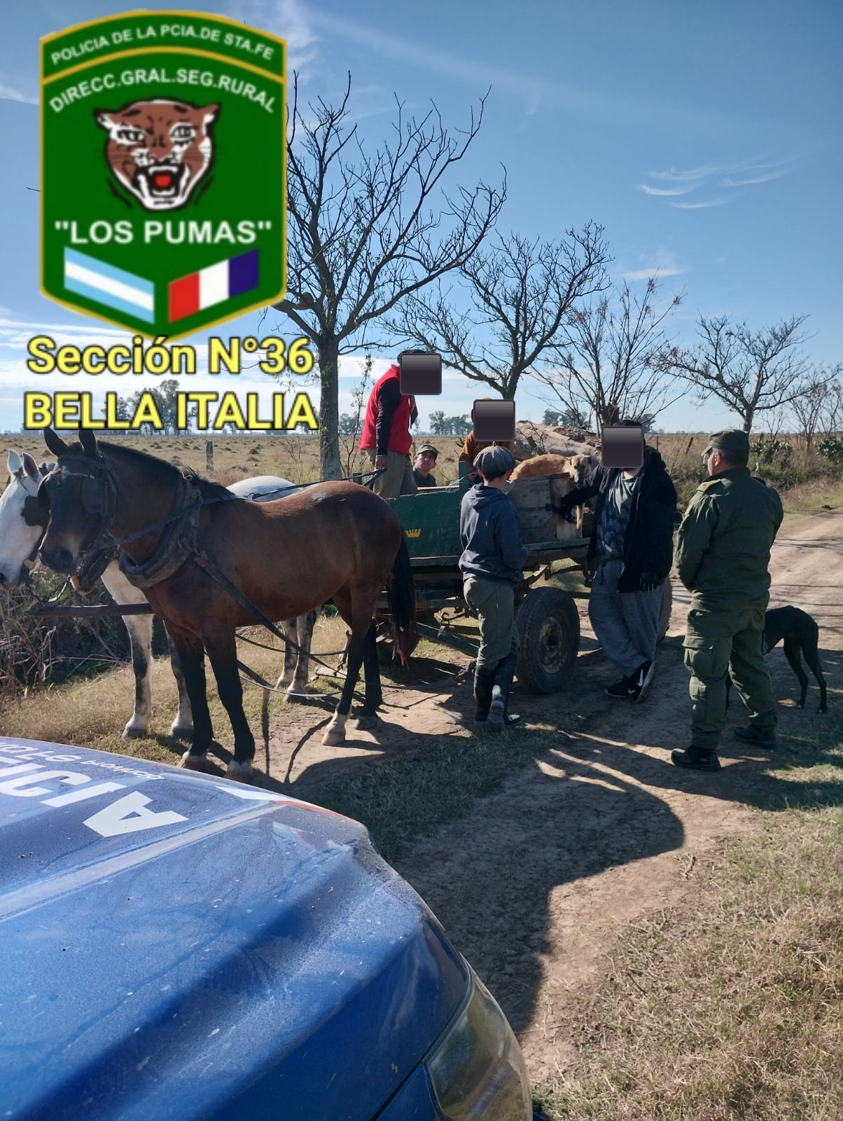 PARTE DE PRENSA: DIRECCION GENERAL DE SEGURIDAD RURAL “LOS PUMAS”