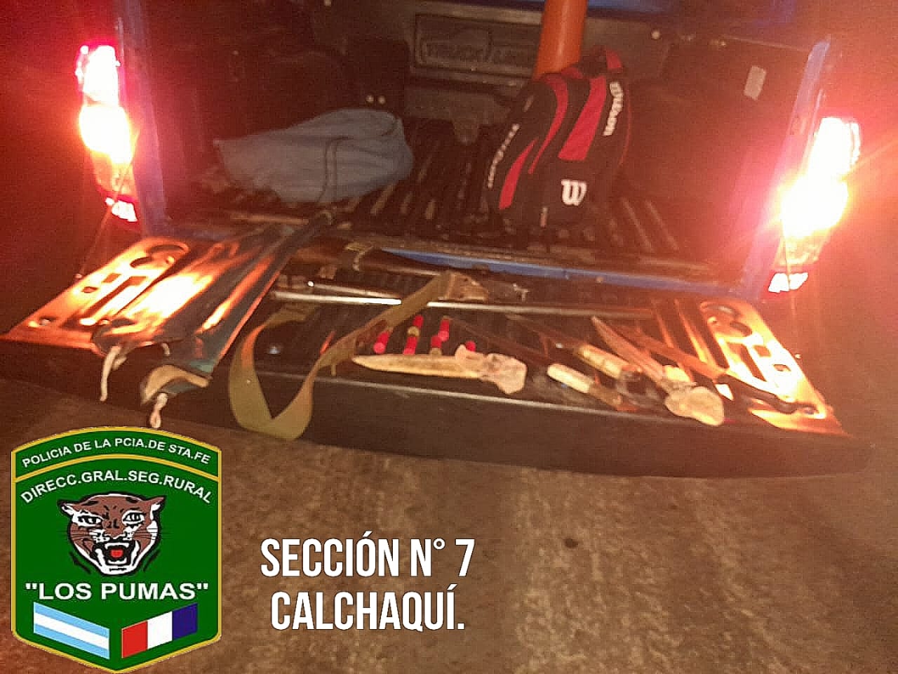 PARTE DE PRENSA: DIRECCION GENERAL DE SEGURIDAD RURAL “LOS PUMAS”