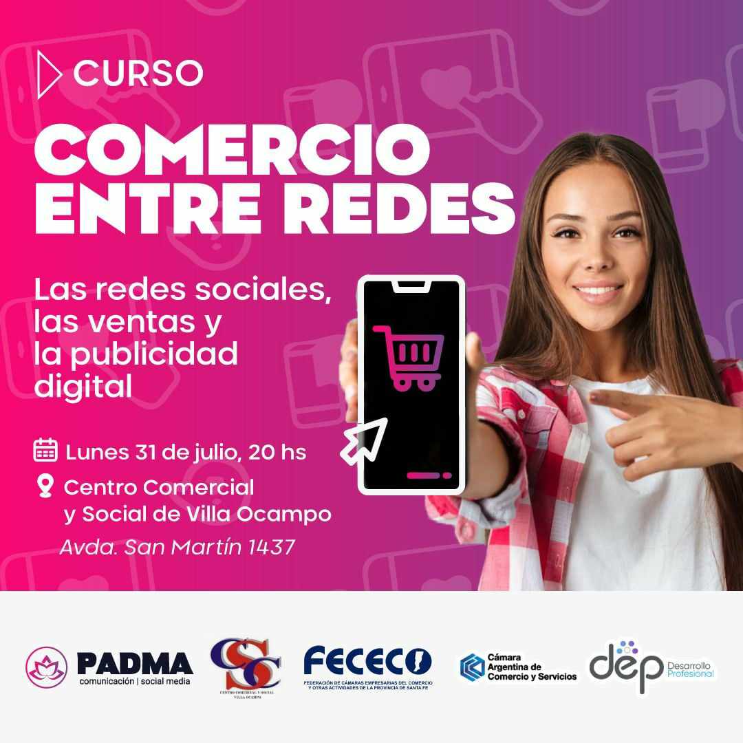 VILLA OCAMPO: CURSO “COMERCIO ENTRE REDES”