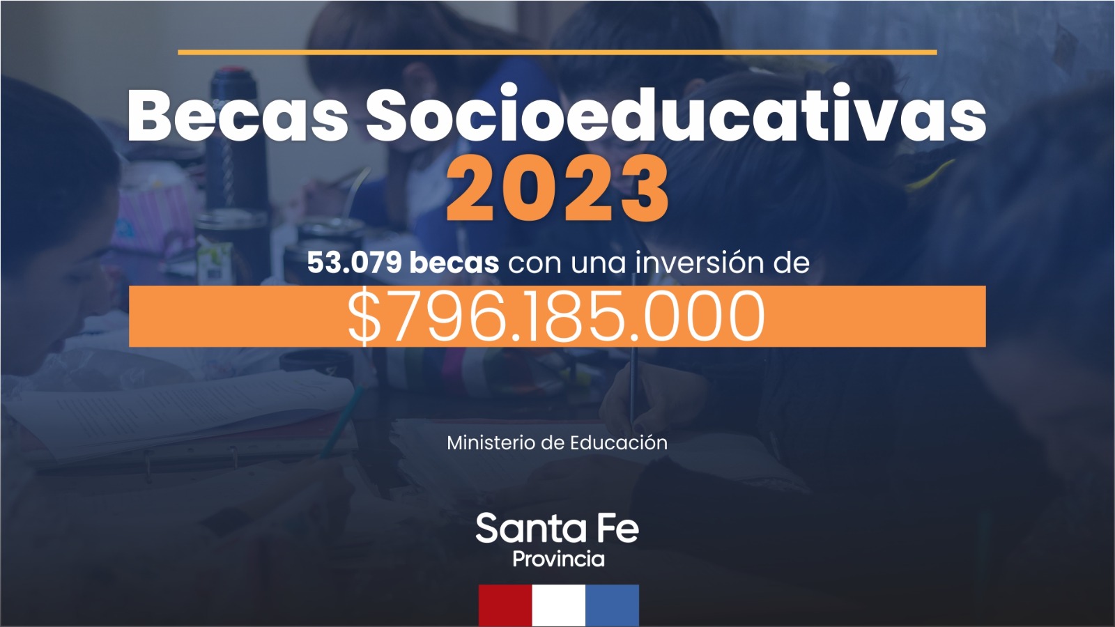LA PROVINCIA HABILITÓ EL PAGO ÚNICO ANUAL DE LAS BECAS SOCIOEDUCATIVAS