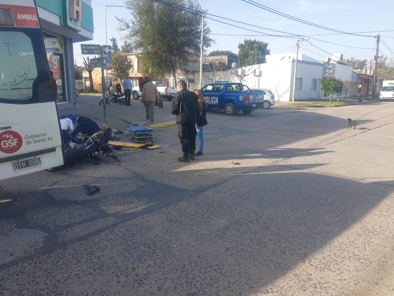 VILLA OCAMPO: ACCIDENTE DE TRÁNSITO