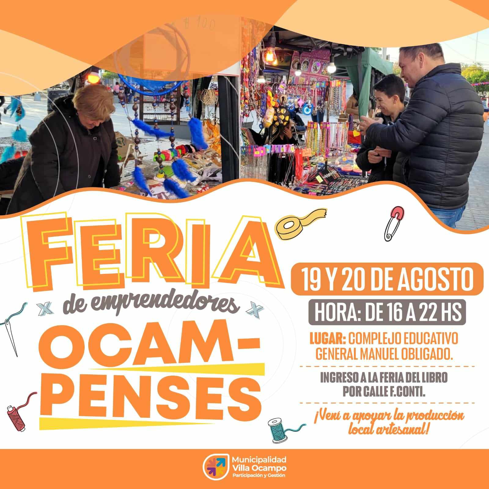 FERIA DE EMPRENDEDORES OCAMPENSES EN LA 4º FERIA DEL LIBRO DEL JAAUKANIGÁS