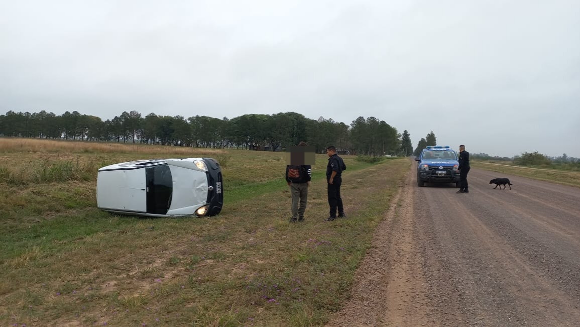 VILLA OCAMPO: ACCIDENTE DE TRANSITO EN RUTA PROVINCIAL 32 A UNOS 200 MTS AL ACCESO A AEROCLUB VILLA OCAMPO.