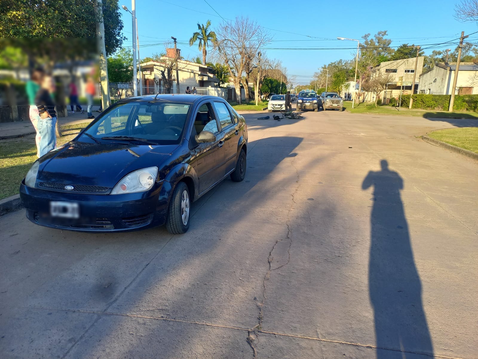 VILLA OCAMPO: CHOQUE ENTRE UN AUTOMOVIL Y UNA MOTOCICLETA