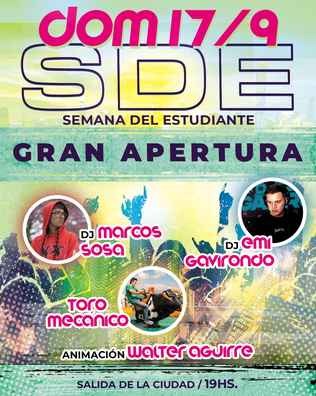 Recibimos la Semana Del Estudiante con dj Emi Gavirondo en la salida