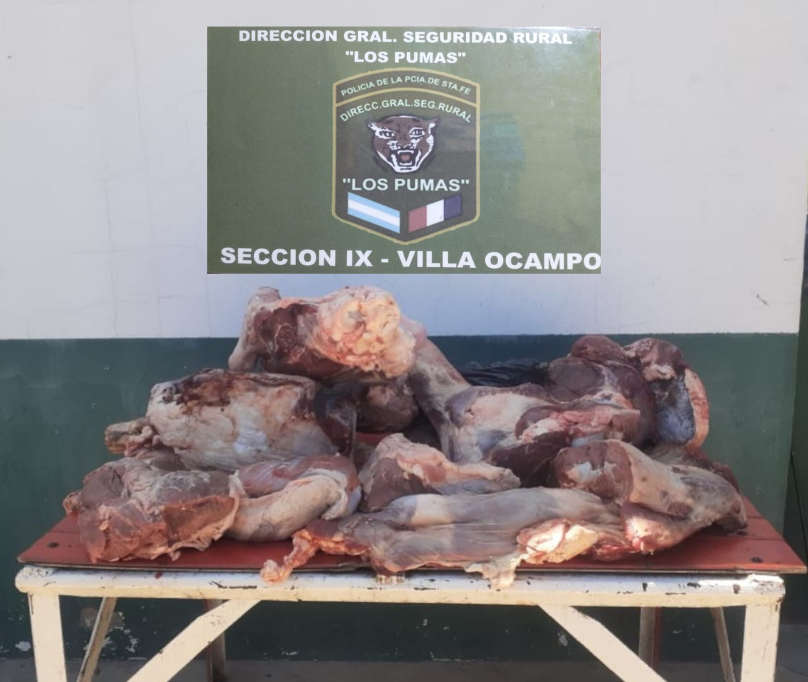 Los Pumas de Villa Ocampo detuvieron a un delincuente rural.