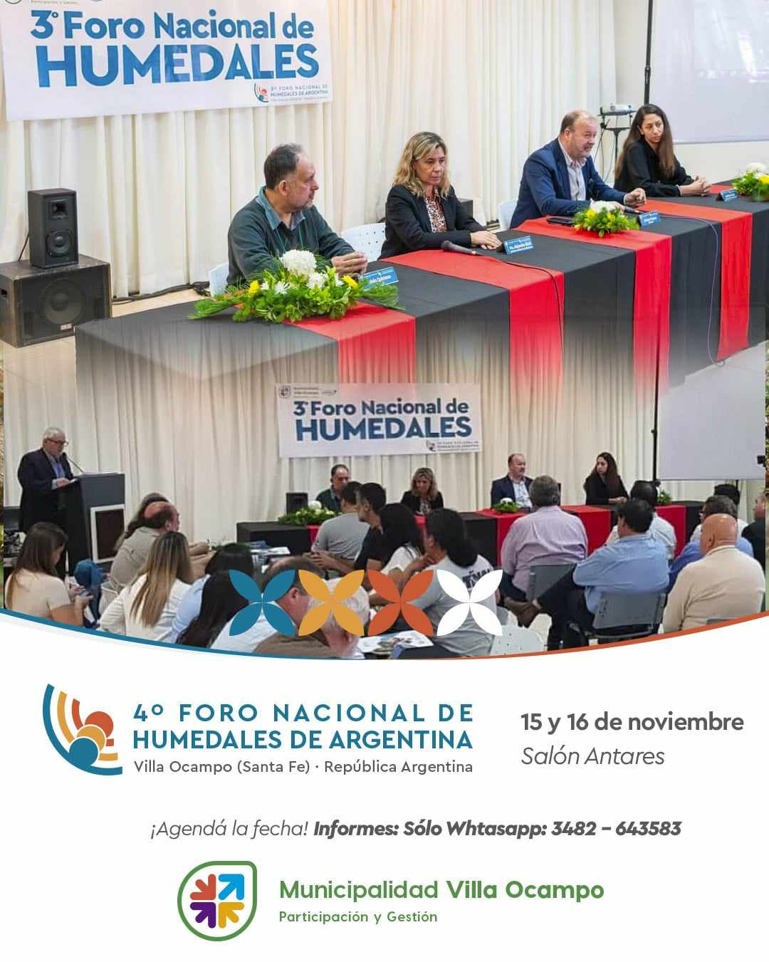 VILLA OCAMPO SERÁ SEDE DEL 4º FORO NACIONAL DE HUMEDALES DE ARGENTINA