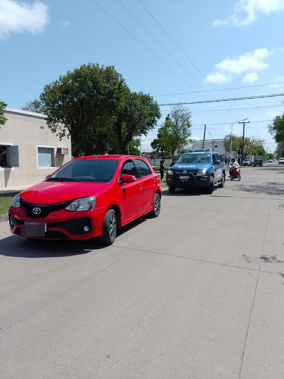 VILLA OCAMPO: CHOQUE ENTRE UN AUTOMOVIL Y UNA MOTOCICLETA