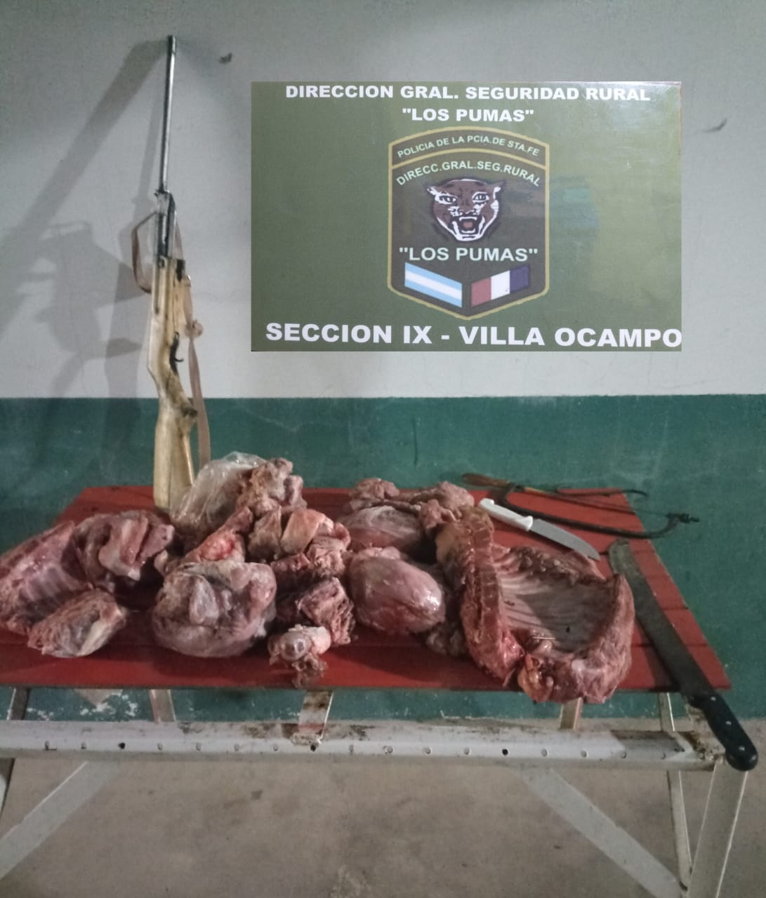 “LOS PUMAS”, de Villa Ocampo, imputaron a dos personas por ABIGEATO e INF. 189 BIS INC II C.P.A.