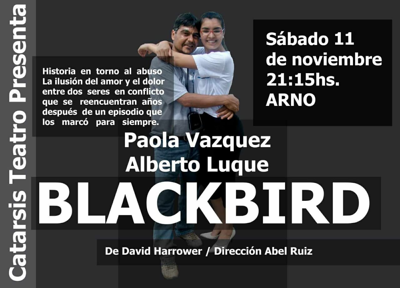 VILLA OCAMPO: SE PRESENTARÁ LA OBRA DE TEATRO “BLACKBIRD”