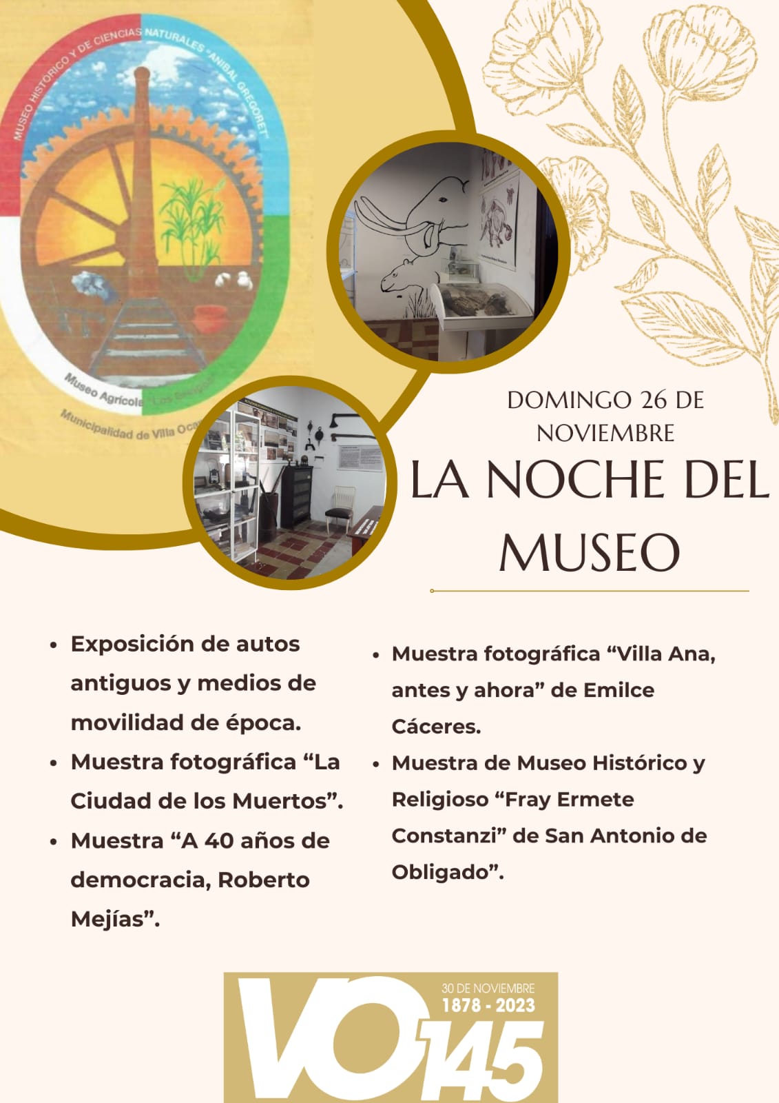 SE REALIZA ESTE DOMINGO “LA NOCHE DEL MUSEO”