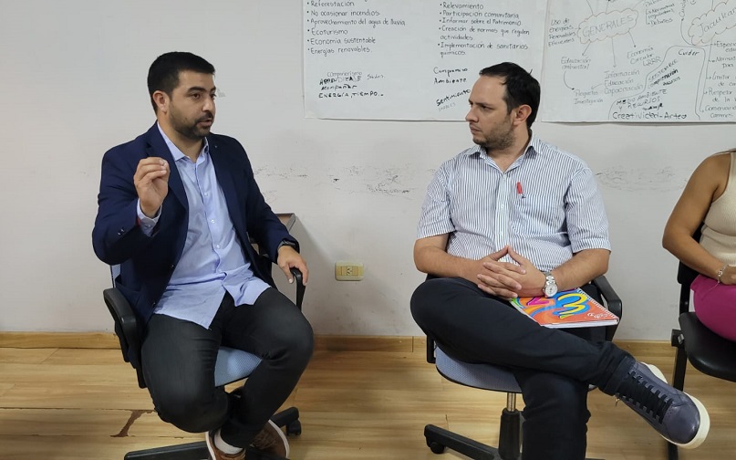 VILLA OCAMPO: VISITA DEL SECRETARIO DE EMPLEO Y DESARROLLO EMPRENDEDOR PROVINCIAL