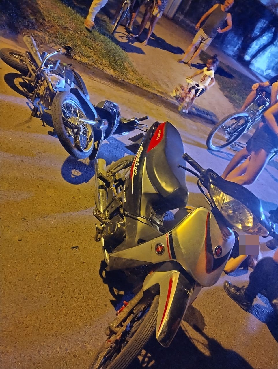 VILLA OCAMPO: CHOQUE ENTRE DOS MOTOCICLETAS