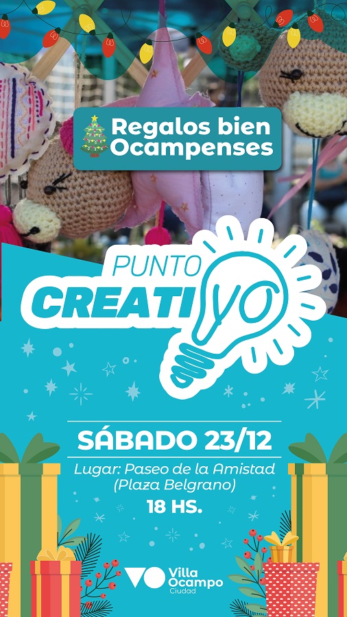 VILLA OCAMPO: PUNTO CREATIVO EDICIÓN NAVIDEÑA