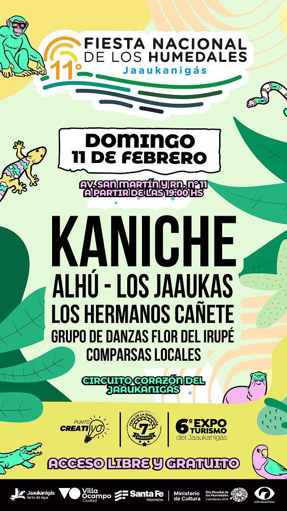 VILLA OCAMPO: EL SHOW ARTÍSTICO PARA LA 11° FIESTA NACIONAL DE LOS HUMEDALES “JAAUKANIGÁS”