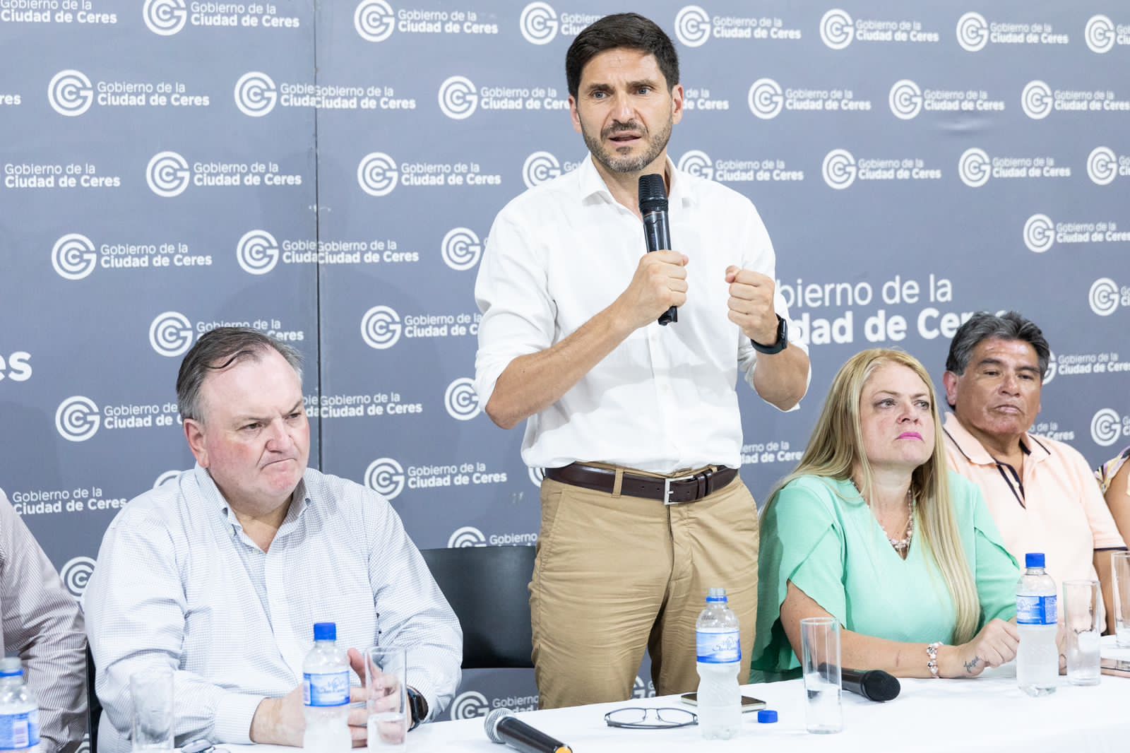 Pullaro monitoreó el avance de las tareas en localidades afectadas por el temporal