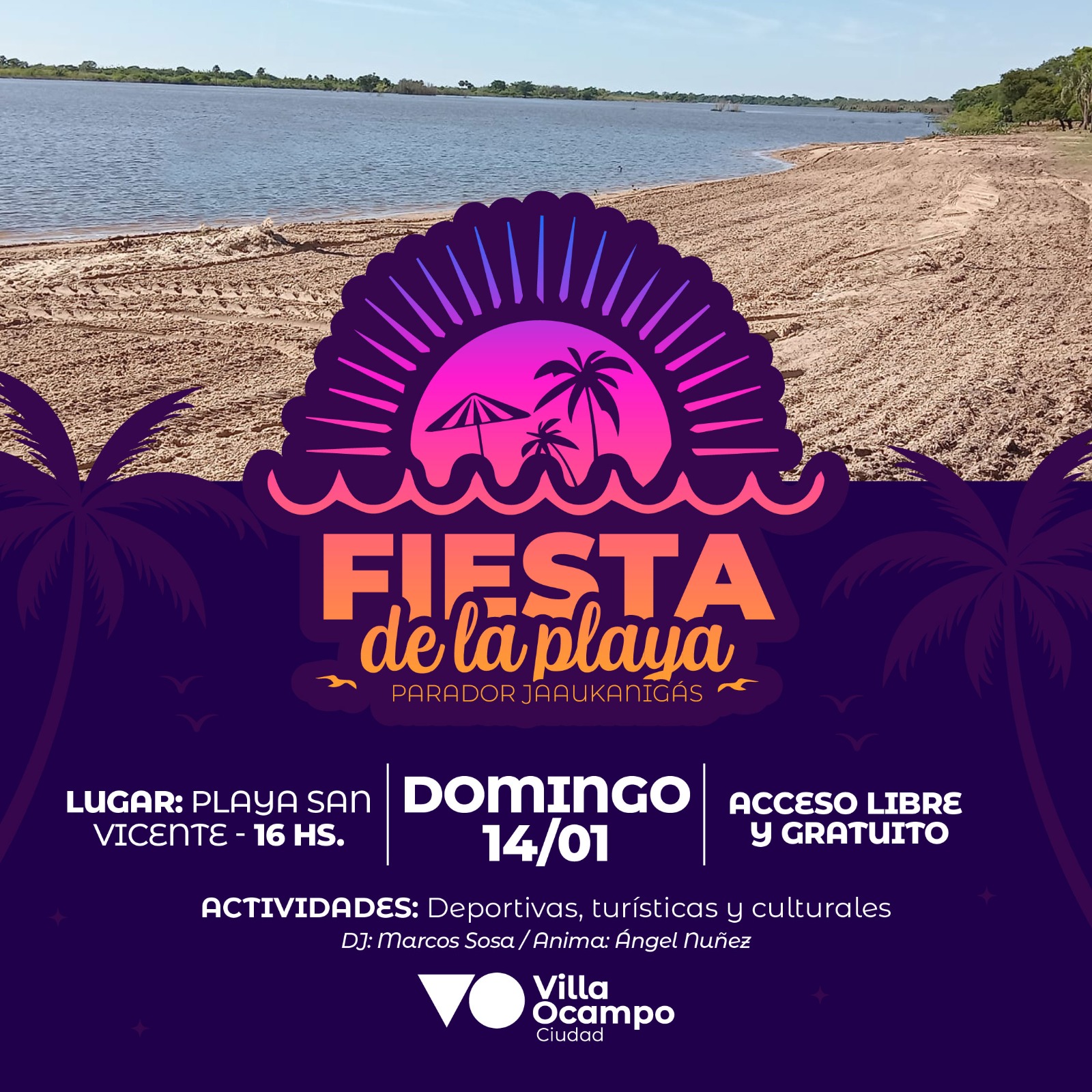 VILLA OCAMPO: FIESTA DE LA PLAYA