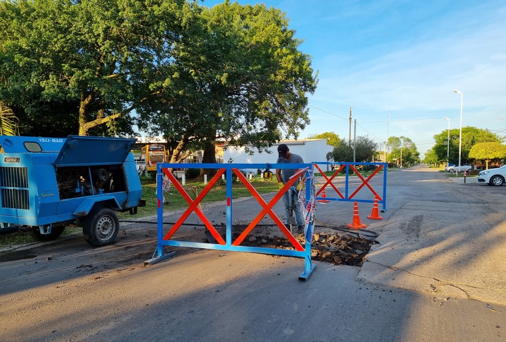 VILLA OCAMPO: TRABAJOS DE BACHEO